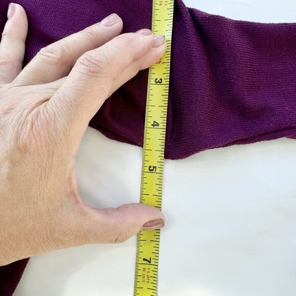 Brit & Bri plum Dolman Long Sleeves Tunic Size Small - Picture 8 of 14